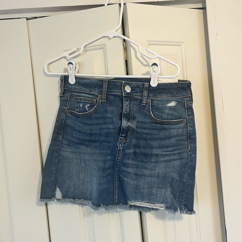 American Eagle Denim Mini Skirt- Size 10- NWT